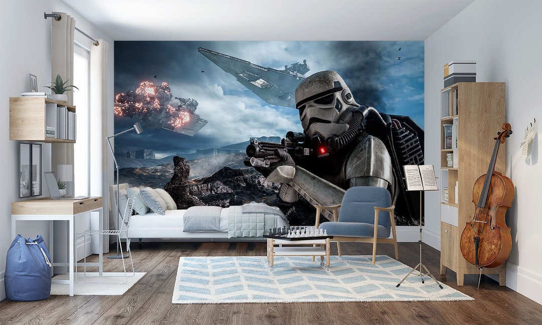 Star Wars Wallpaper Mural Custom Made Wallpaper for Any Room - Etsy
