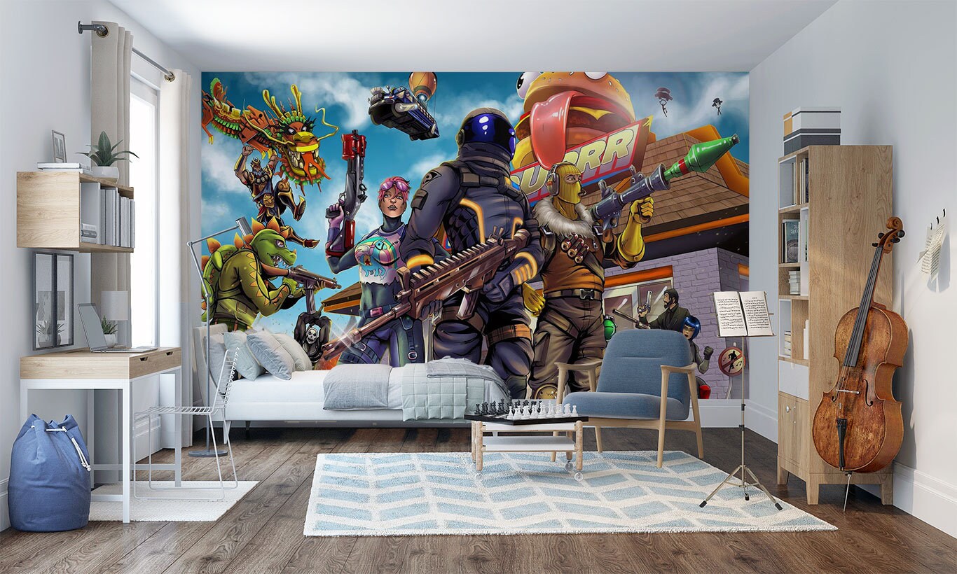 1 feuille, 5032cm, sticker mural 3D gamer, décoration murale
