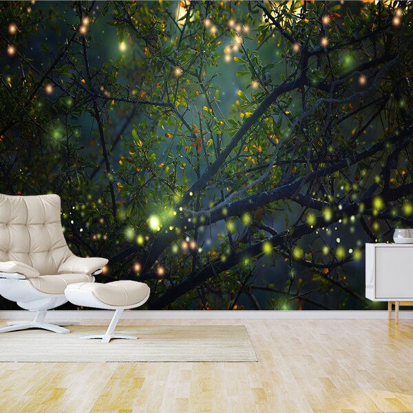 Forest Wall Mural Etsy UK