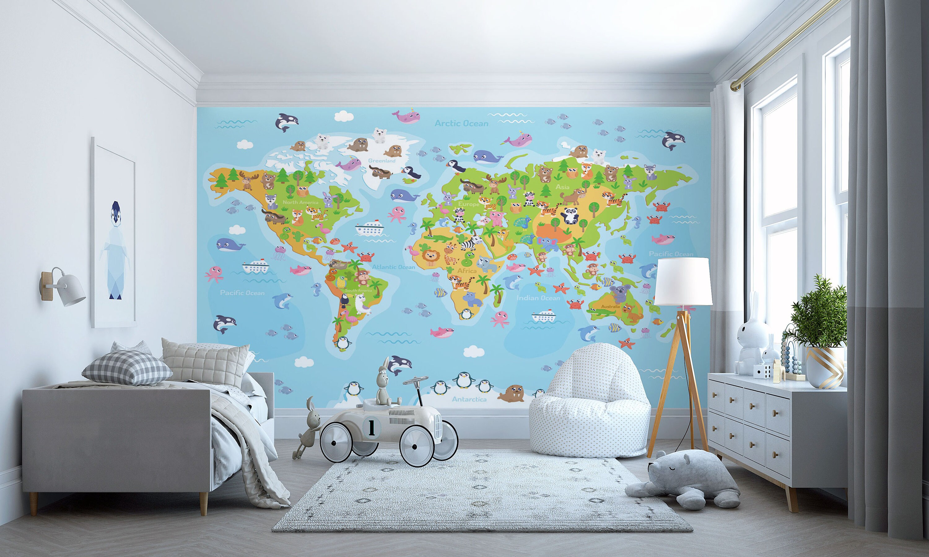 Animals Map Decal - Etsy UK Animals Map Decal - Etsy UK