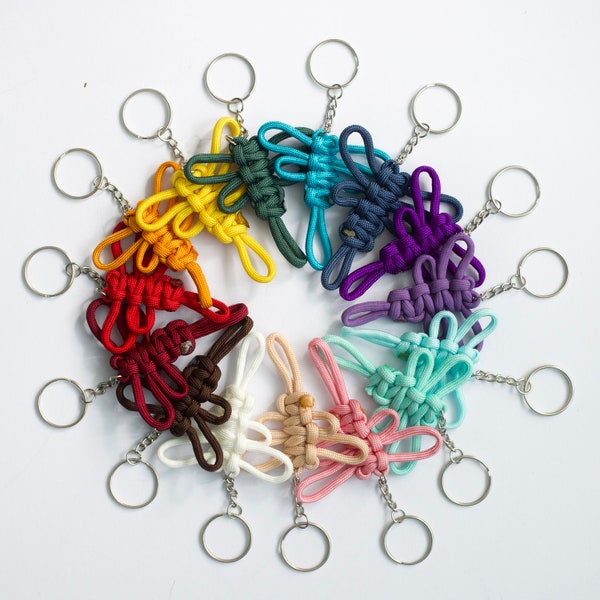 Libelle Schlüsselanhänger | Mehrfarbig | Paracord | Handarbeit | Die Baladi Boutique | Hergestellt in Devon