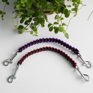 Custom Saddle Grab Strap | Reversible | Paracord | Handmade | Panda & Pip | Made In Devon