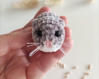 Mini Crochet Guinea Pig: Handmade Plush Dollhouse Miniature