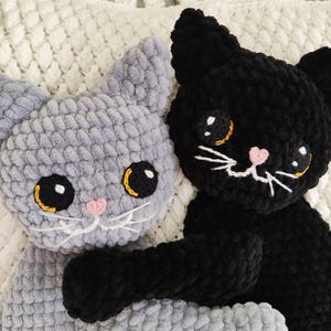 cute plush cat pillow