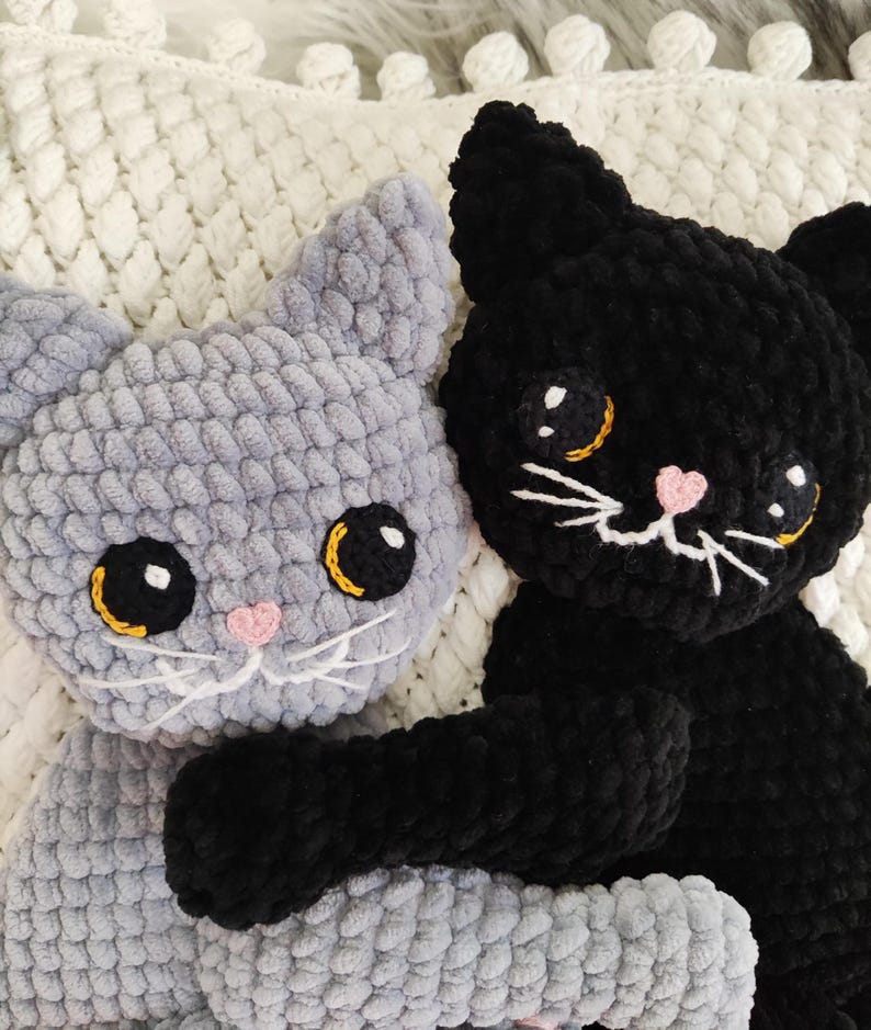 cute plush cat pillow