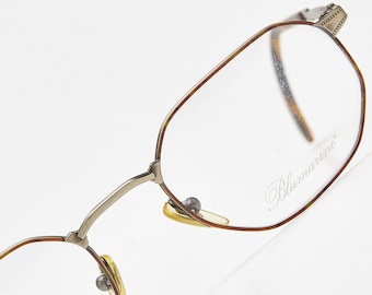 Vintage Blumarine Tortoise Oval Eyeglasses, 2000s Steampunk Style