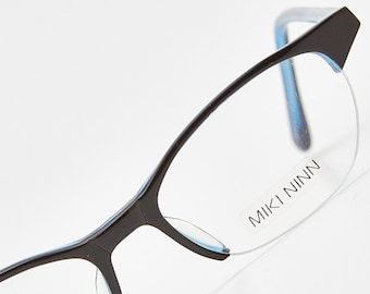 occhiali vintage anni 2000/occhiali blu nero MIKI NINN di ALAIN Mikli/occhiali cat eye/occhiali da donna/occhiali sottili/occhiali hipsters