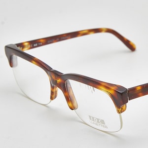 Vintage IDC Tortoise Shell Eyeglasses, Chunky Rectangular Frames, 90s Style