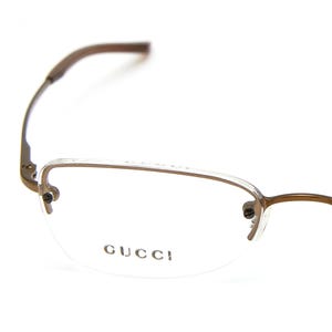 Oryginalne okulary korekcyjne GUCCI by Tom Ford w stylu vintage Y2k, wąskie, owalne, metalowe oprawki