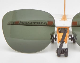 Lentes rectangulares PERSOL de 48 mm para gafas de sol de los años 2000