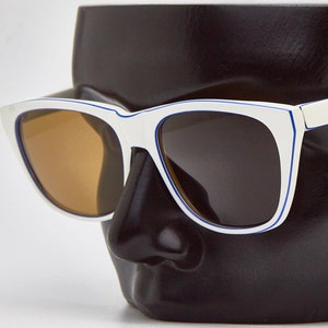 Vintage Sunglasses PERSOL 09219 RATTI MIAMI Vice / Don Johnson White Sport Version Rare Frame Classic Man Iconic World Eyewear