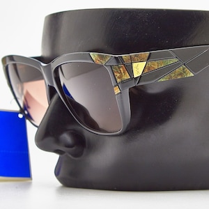 Rare  Woman Vintage Sunglasses 1980 / YSL Yves Saint Laurent Paris Deauville 8859-1 Y 156 / Gradient Brown Lenses  /  Frame Oversize Eyewear