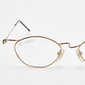 Vintage Grant Oval Eyeglasses | 90s Thin Wire Frames, Italia