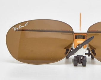 Vintage Ray Ban Oval Sunglasses, Bausch & Lomb 53mm Polarized Lenses, USA