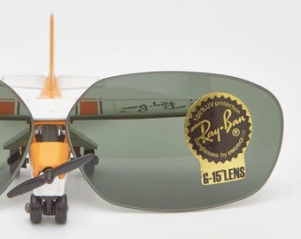 ルックスオティカ製レイバン レクタングルレンズ 58mm サングラス用レンズ 2000年代