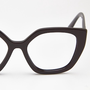 Gafas Prada SPR 24X Butterfly - Montura de diseño negra (solo la montura)