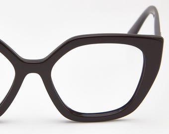 プラダ レディース メガネ VPR 51F 7AY-1O1 ガンメタル 長方形 メタル