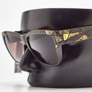 Rare  Woman Vintage Sunglasses 1980 / YSL Yves Saint Laurent Paris Deauville 8859-1 Y 155 / Gradient Brown Lenses  /  Frame Oversize Eyewear