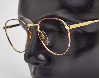 Calvin Klein Vintage Eyeglasses, Gold, Tortoise, Round  display picture 1