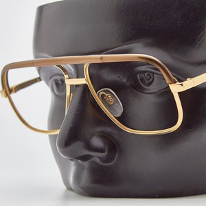 Gold Plated Aviator Vintage Eyewear from 1960 INDO BALTIMORE 56/15 Metal Frame Woman Glasses Man Retro Eyewear Eyelasses Newer Worn