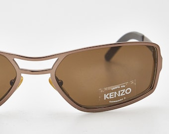Original Vintage Y2K Sunglasses KENZO Deimos Shield Wrap France 2000s | Techwear Sport Cyber