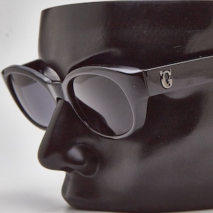 GIANNI VERSACE Mod.472/G 852 Black 52-20  Vintage Sunglasses 1990 Man Italy Eyewear Woman Oversize Moda 90&#39;s Disco Eyewear Rare
