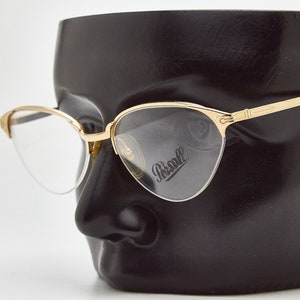 cateye glasses PERSOL RATTI ERAS Cat-Eye glasses 1980s Sunglasses 1980s eyeglasses vintage,Thin Metal Frames, Retro ’90s Glasses