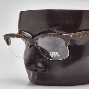 IDC Optical Tortoise Shell Eyeglasses, Chunky Rectangular 90s Frames