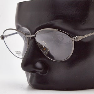 Vintage Rare Woman's & Lady's Eyewear 1980s / GIANFRANCO FERRE GFF 395 7SJ 57*15 135/ CatEye Gray Frame Hipsters Rockabilly Fashionable 80s