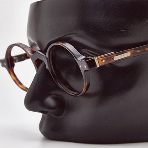 Vintage eye glasses OLIVER by VALENTINO 1002 Round Metal Frame Hipsters Rockabilly Fashionable 80s