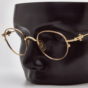 Occhiali da vista vintage OOP! 8380 114 Hipsters con montatura rotonda in metallo Rockabilly Alla moda anni '80