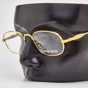 vintage oval eyeglasses-FIORUCCI golden glasses,eyeglasses oval sunglasses,vintage eye glasses,oval frame golden,for sunglasses oval
