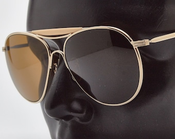 Vintage Randolph Engineering Inc. Sunglasses Gold Tone HGU-4 Vintage Randolph Engineering Inc. Sunglasses Gold Tone HGU-4