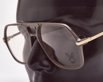 PLAYBOY 4616 12 Aviator eyeglasses,Men&#39;s Glasses 80s,Aviator glasses,1980s sunglasses eyeglasses,oversized eyeglasses,aviator frame