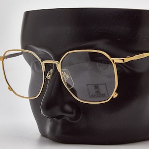 Vintage eye glasses OLIVER by VALENTINO 1306 903 Round Metal Frame Hipsters Rockabilly Fashionable 80s