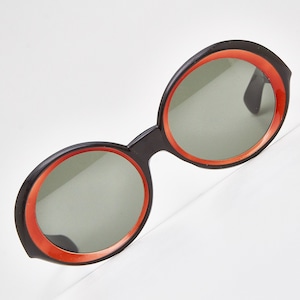 vintage 70s sunglasses NILSON-ITALY /sunglasses oversized/chunky sunglasses/butterfly sunglasses/burning man goggles/Round sunglasses