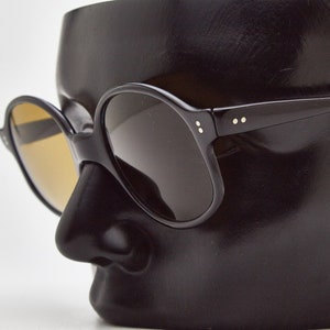 Vintage PERSOL sunglasses,black oversize eyewear,Persol Ratti vintage, aviator eyeglasses