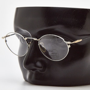 Y2K oval eye glasses MEGIC MITOS Lunette 410 ,Light gold oval frame, golden glasses,oval eyeglasses,Retro ’00s Glasses,Conceptual Frames