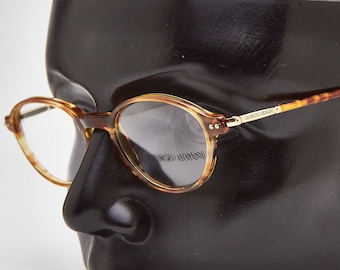 vintage GIORGIO ARMANI lunettes 357/lunettes écaille/lunettes ovales/monture ovale écaille/lunettes écaille/lunettes de vue vintage/moda des années 90