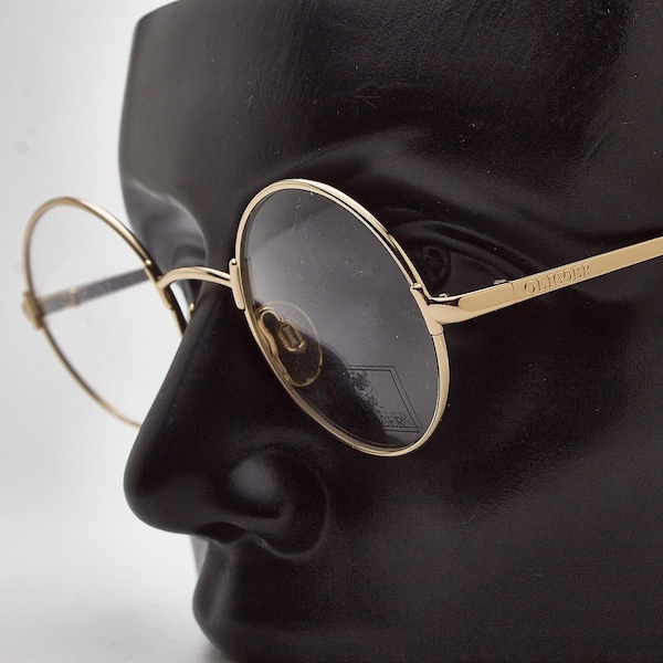 lunettes de vue vintage OLIVER by VALENTINO 1353 903 monture ronde en métal, taille basse, rockabilly à la mode des années 80