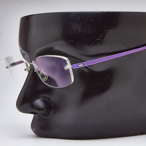 Lunettes de vue LINDBERG lunettes de vue sans monture lunettes en titane, lunettes de soleil sans monture, lunettes de soleil ovales cerclées, lunettes de vue ovales violet