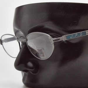 Vintage goggles Steampunk Eyewear 1990s/Jpg JEAN PAUL GAULTIER 57-5106 M Gray Metal Frame/ Eyeglasses oval Sunglasses steampunk eyeglasses