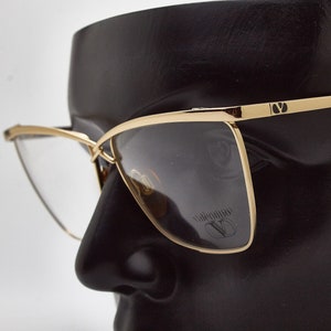 Gafas vintage VALENTINO V361 903 Mariposa Oro Metal Marco Hipsters Rockabilly Moda 80s