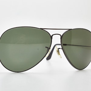 vintage eye glasses RAY BAN sunglasses Aviator Bausch Lomb,Aviator eyeglasses,golden glasses,rayban glasses 80s sunglasses