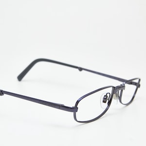 GIORGIO ARMANI Folding Eyeglasses Slim Rectangular Archive Y2K Frames 2000s Cyberpunk Glasses
