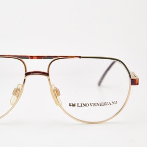 Vintage Lino Veneziani Aviator Glasses, Tortoise & Gold Frames, 1980squiet luxury