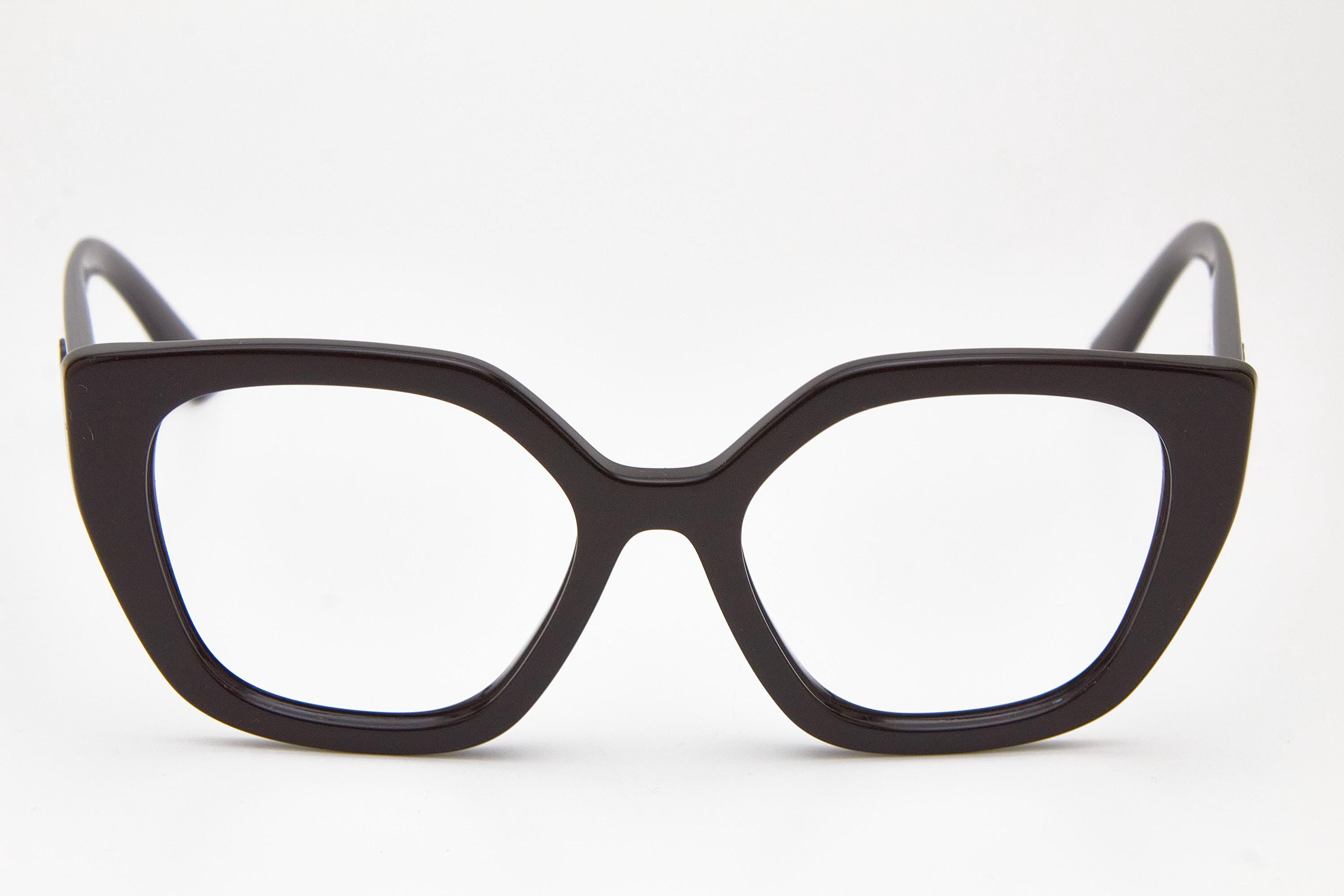 Womens Prada SPR24X Luxury Sunglasses‎ Eyeglasses Frame Only Prada SPR 24X Butterfly Eyeglasses – Black Designer Frames  main image 2