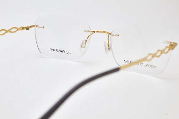 ULTRALIGHT UL1193 rimless eyeglasses titanium gla… - image 7