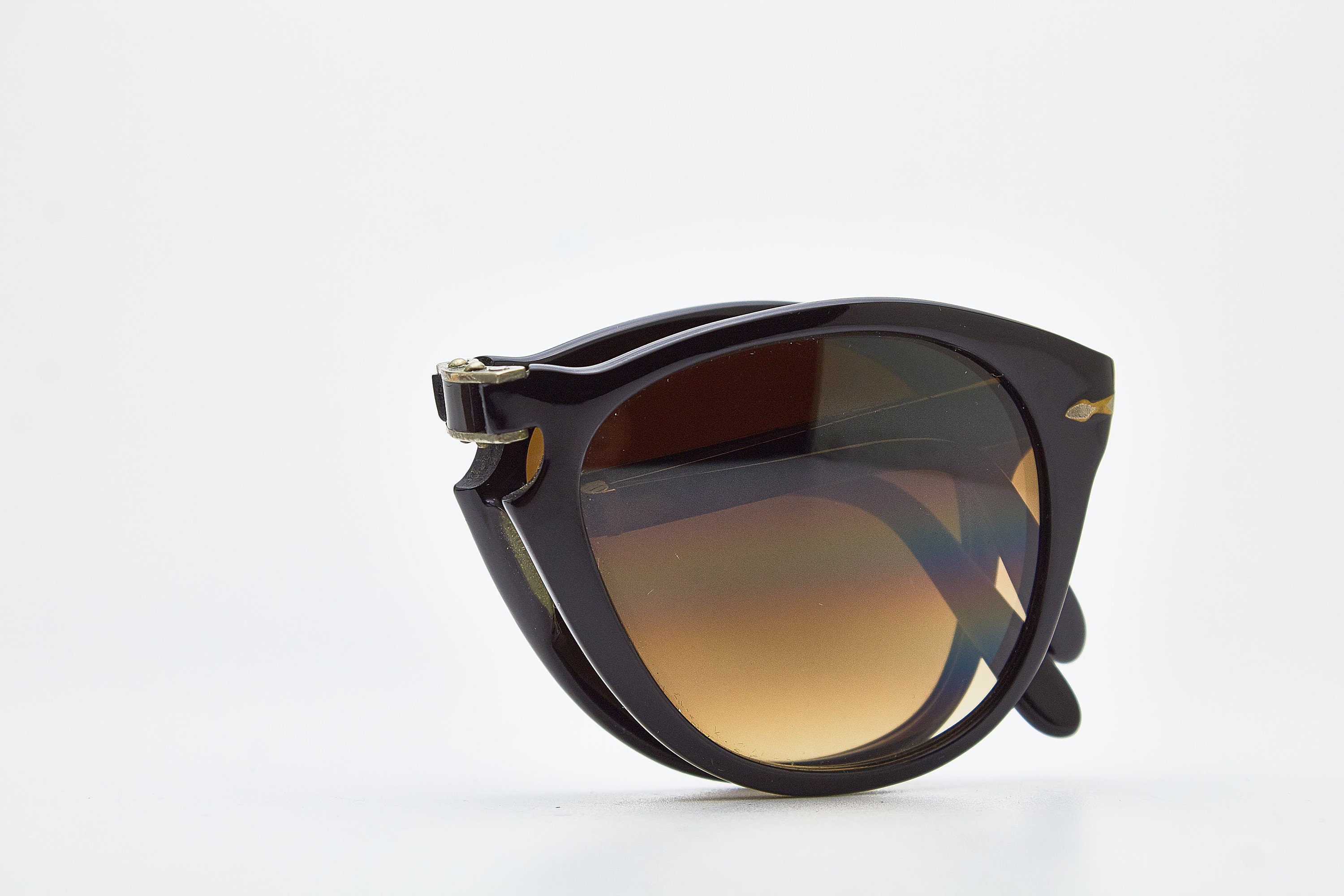 ビンテージ✨Persol RATTI 09271-OF サングラス　黒×シルバー ビンテージ✨Persol RATTI 09271-OF サングラス 黒×シルバー