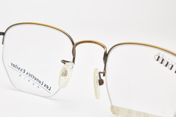 vintage oval eyeglasses-  ESSILOR golden glasses-… - image 7